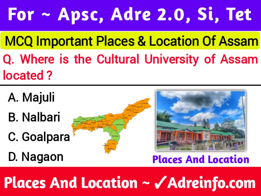 Assam gk important places and location