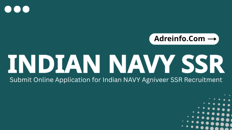 Indian Navy SSR Recruitment 2026