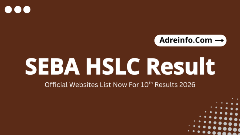 SEBA HSLC Result 2026
