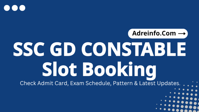 SSC GD Constable Exam Date 2026